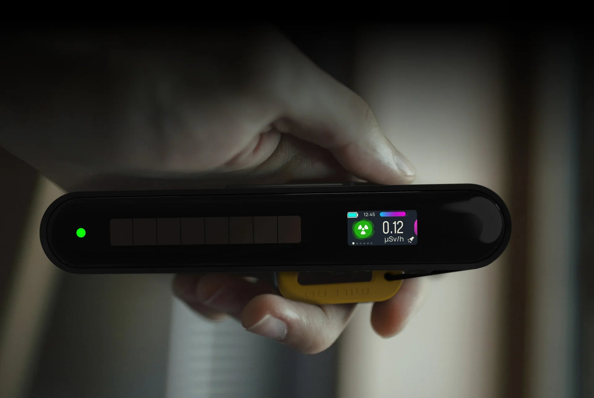 radiation detector in hand