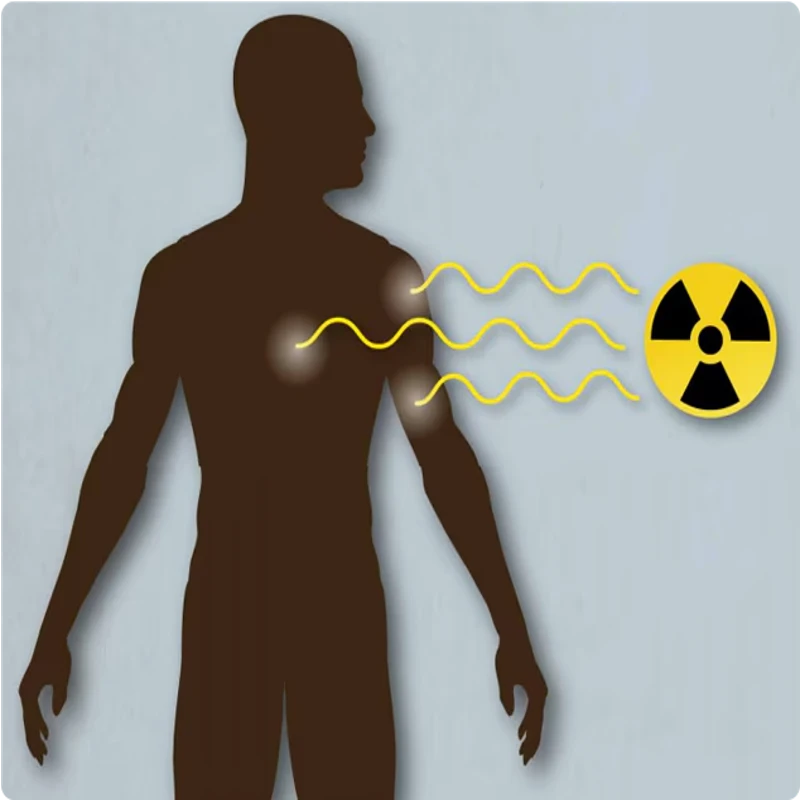 radiation exposure on human's body