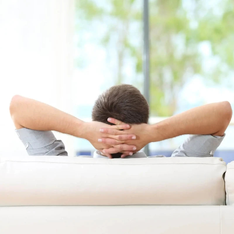 man having a rest at home